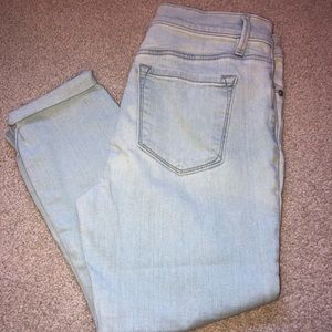 Light wash jeans